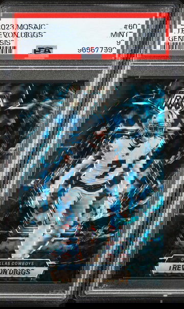 2023 Panini Mosaic Genesis Trevon Diggs #60 SSP PSA 9