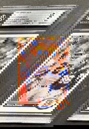 1991 Upoer Deck #144 Steve Atwater BGS 9 Mint