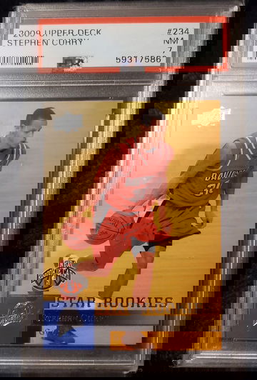 2009 upperdeck stephen curry psa 7