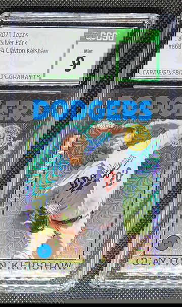 2021 Topps 86 Silver Pack 86BC-4 Clayton Kershaw CSG 9 Mint