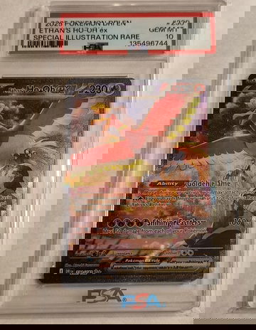 2025 Pokemon Destined Rivals Ethan's HO-OH SIR #230 PSA 10