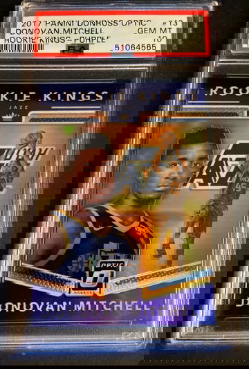 2017 optic rookie kings purple Donovan Mitchell psa 10