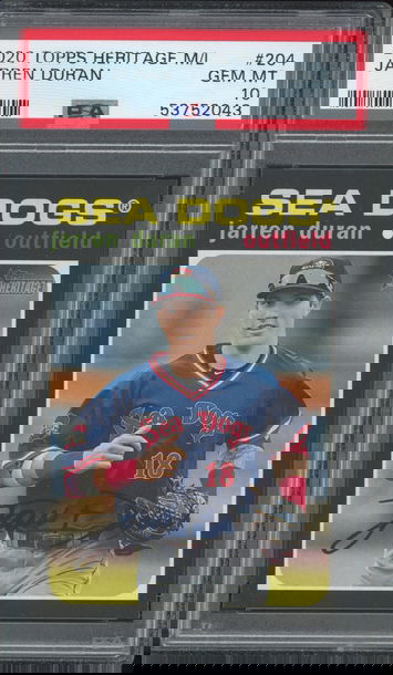 2020 Topps Heritage Minor Leagues Jarren Duran High Number SP PSA 10