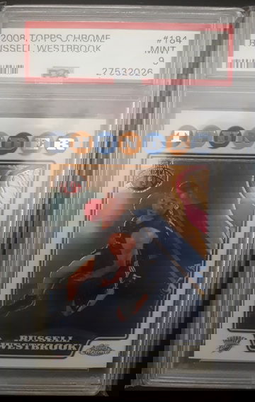 2008 Topps Chrome Russell Westbrook PSA 9