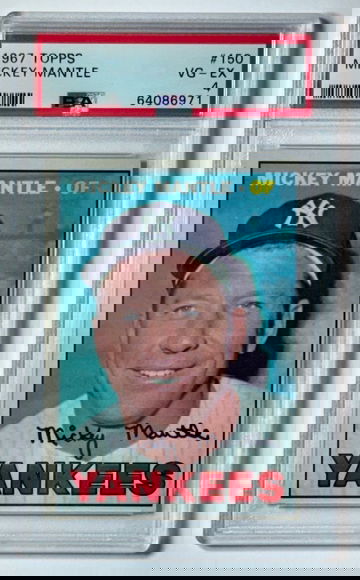 1967 Topps Mickey Mantle #150 PSA 4 VG‑EX HOF Yankees Vintage Baseball Card