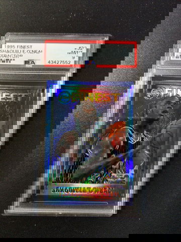 1995 Finest #32 Shaquille O'Neal Refractor PSA 9