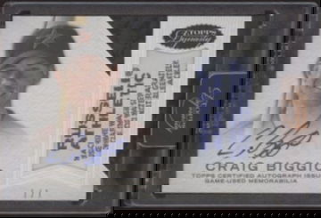 2016 Topps Dynasty Craig Biggio (custom made resealed sticker)