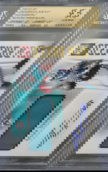 BGS 9.5 - 2012 ELITE RYAN TANNEHILL RC #5 (23/25) NEW BREED JERSEYS AUTO 10 TRUE GEM+