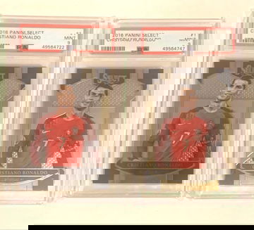 2x 2016 Cristiano Ronaldo select psa 9