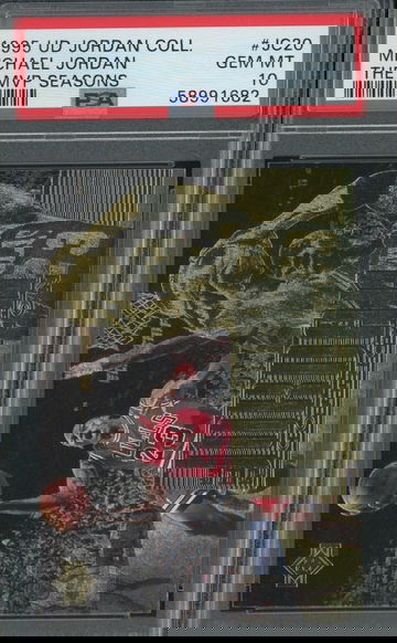 1995 Upper Deck UD Collection SP Gold Foil The MVP Seasons JC20 Michael Jordan Chicago Bulls PSA 10 Gem Mint