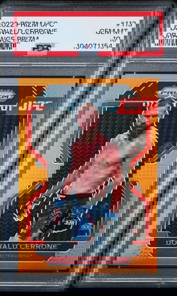 Donald "Cowboy" Cerrone 2022 Prizm UFC Orange Prizm /99 PSA 10