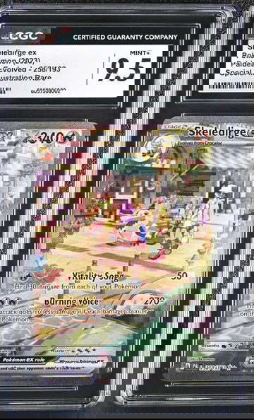 2023 Pokémon Scarlet & Violet Paldea Evolved SAR Skeledirge #258/193 EX CGC 9.5