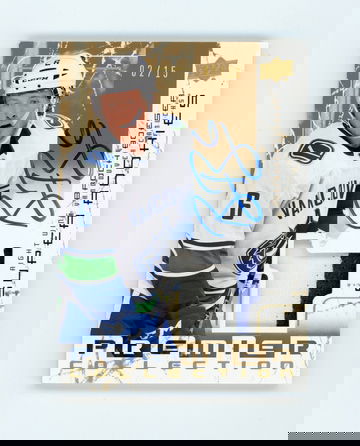 BROCK BOESER 2017-18 Upper Deck Premier GOLD 03-04 Retro RPA Auto Patch Rc #2/15