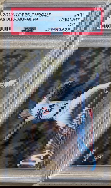 2018 Topps Chrome Walker Buehler PSA 10