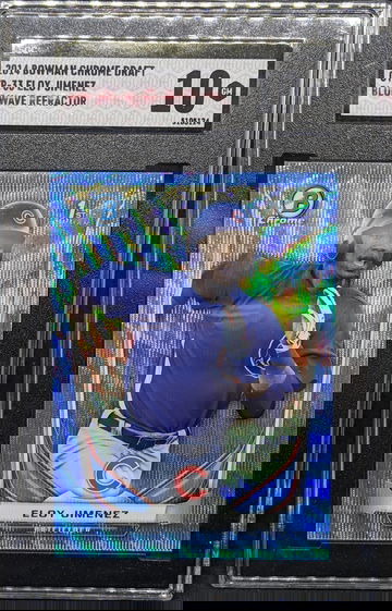 Eloy Jimenez 2014 Bowman Draft Chrome Blue Wave Refractor