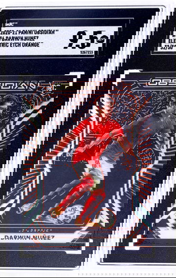 2020-21 Panini Obsidian #36 Darwin Nunez Electric Etch Orange 32 SGC 9.5