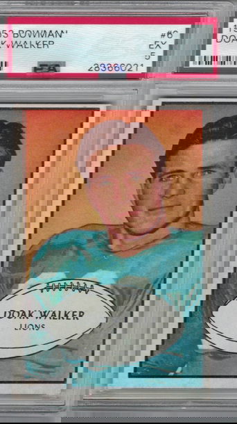 1953 Bowman Color FB #6 Doak Walker PSA 5 Ex