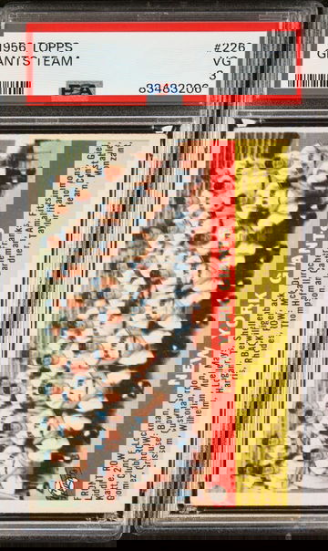 1956 Topps Giants Team #226 PSA 3 NEW LABEL VINTAGE BASEBALL