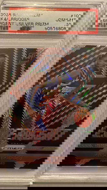 Milkal Bridges 2018 panini prizm emergence Silver PSA 10 Rookie