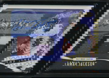 2019 Panini Absolute Tools of the Trade Lamar Jackson #TTD-LJ Patch Auto /25