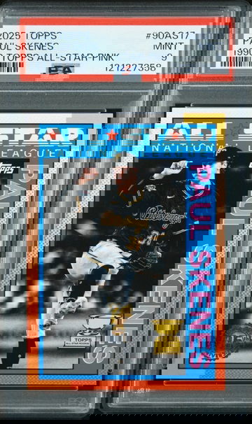 2025 Topps 1990 Topps All-Star Paul Skenes #90AS-17 Pink Parallel PSA 9 POP 1