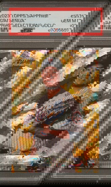 2023 Topps Chrome Sapphire Sapphire Selections Gold Kodai Senga #SS15 /50 PSA 10