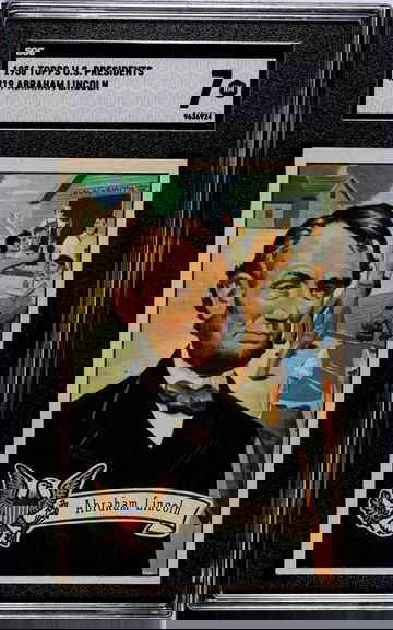 1956 Topps U.S. Presidents #19 Abraham Lincoln SGC 7 NM