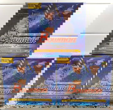 2021 Bowman Sapphire - 3 Box Lot - Factory Sealed