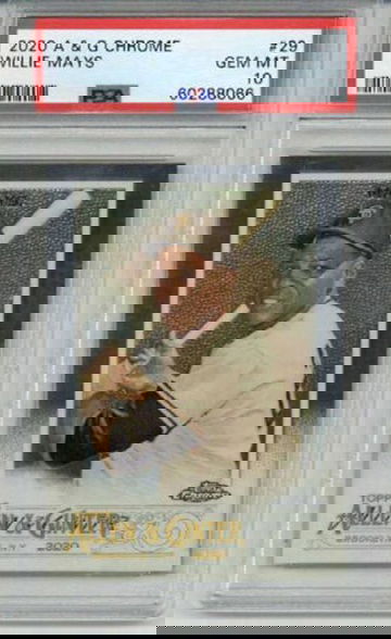 2020 TOPPS ALLEN & GINTER CHROME #29 WILLIE MAYS CARD GIANTS PSA 10 LOW POP