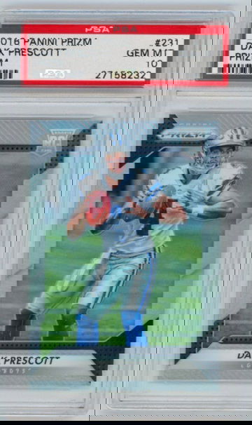 2016 Panini Prizm Dak Prescott Rookie Silver PSA 10