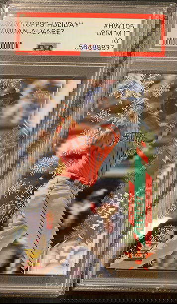 2020 Topps Holiday Yordan Alvarez PSA 10