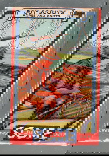 1933 R26 Goudey Gum Some Boy Boy Scouts Non Sports Card #34 Copy #2 Ropes & Knots EX Condition