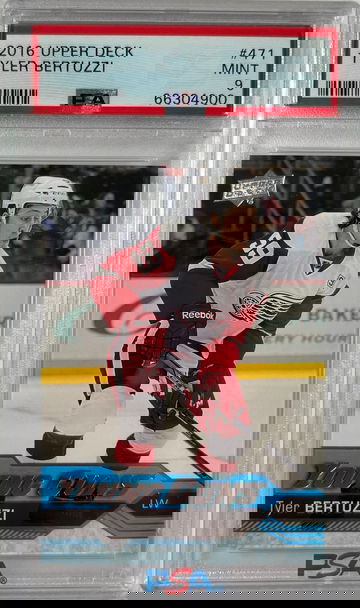 2016 Upper Deck Tyler Bertuzzi Young Guns RC Rookie Card PSA 9 Mint