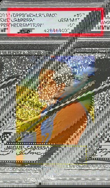 2011 Topps Black Diamond Wrapper Redemption Miguel Cabrera PSA 10