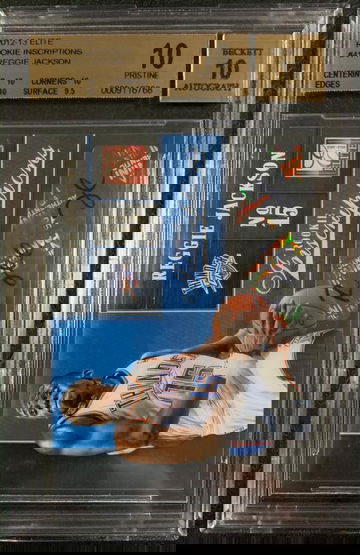 BGS 10 /10 Reggie Jackson ROOKIE AUTO AU 2012-13 Elite Rookie Inscriptions #41 - DHL Express Air 5-6 Days with Tracking