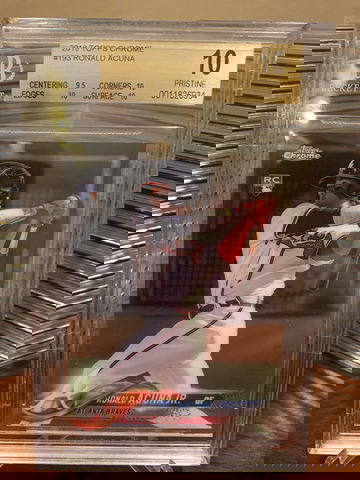 2018 Topps Chrome 193 Ronald Acuna Jr BGS 10