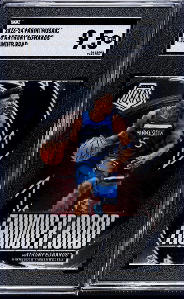 2023-24 Panini Mosaic #5 Anthony Edwards Thunder Road SGC 9.5