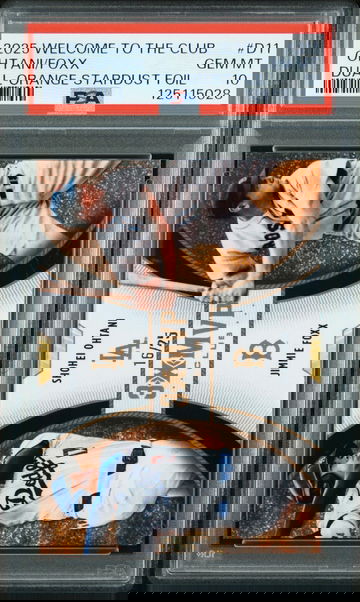 2025 TOPPS WELCOME TO THE CLUB 3X MVP 3X MVP DUAL D11 JIMMIE FOXX/SHOHEI OHTANI ORANGE STARDUST FOIL