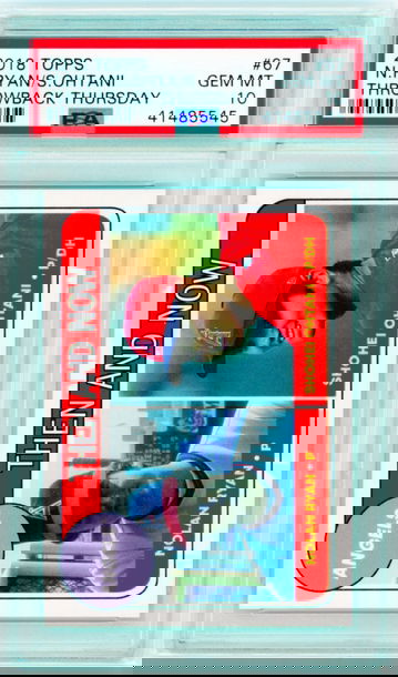 2018 Topps Throwback Thursday #67 N. Ryan/S. Ohtani PSA 10