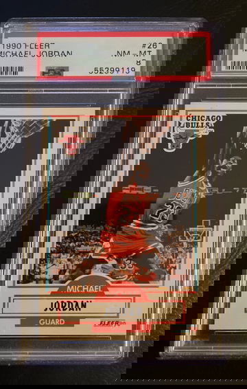 1990 Fleer Michael Jordan PSA 8