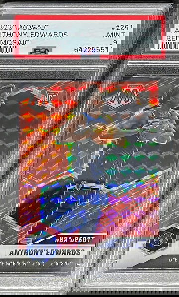 Mosaic 2020 Anthony Edwards NBA Debut Red PSA 9