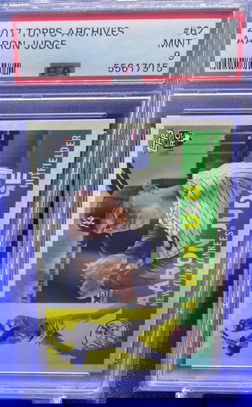 2017 Topps Archives 62 Aaron Judge PSA 9 Mint RC New York Yankees Rookie