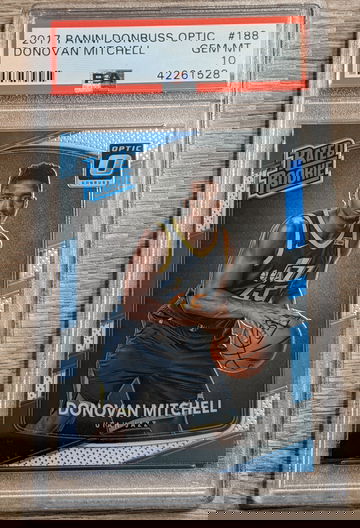 Donovan Mitchell 2017 Optic #188 PSA 10