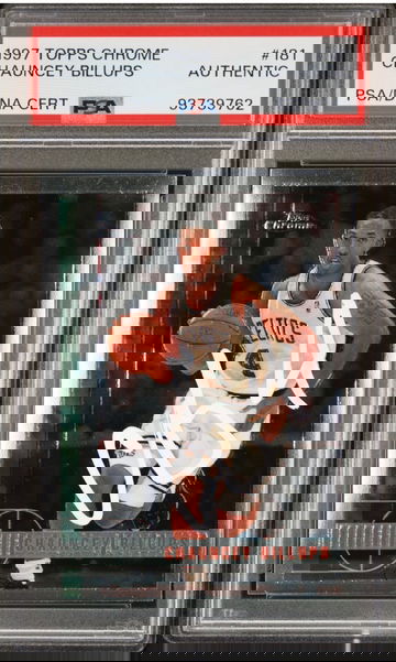 1997 Topps Chrome #181 signed Chauncey Billups Rookie PSA/DNA Auto Authentic Pop 1