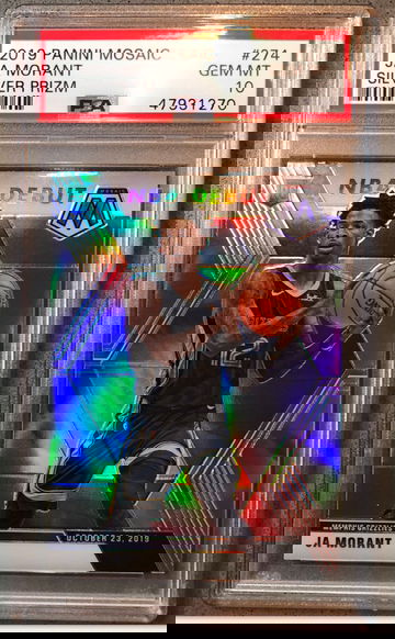 2019-20 Panini Mosaic JA Morant Silver Debut PSA 10