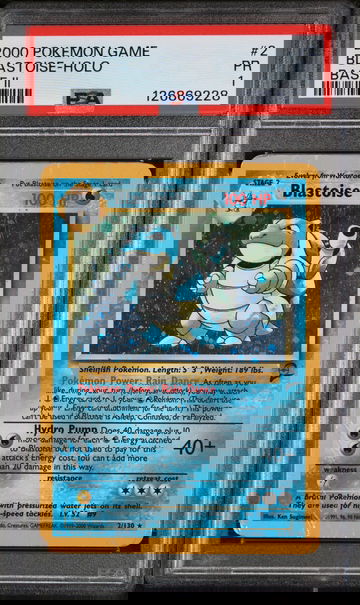 2000 Pokemon Base Set 2 Holo Blastoise #2 PSA 1