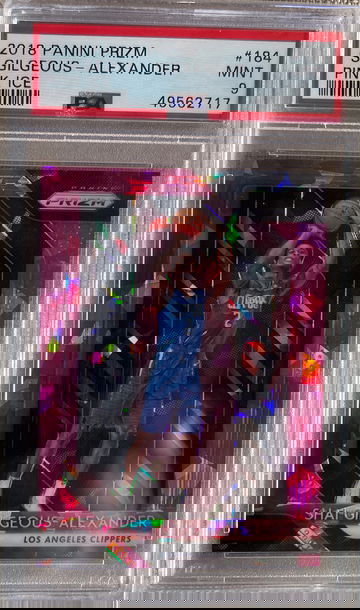 2018 Prizm Pink Ice Shai Gilgeous Alexander PSA 9