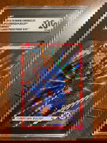2019-20 Panini Chronicles Donruss Red Laser Press Proof /99 Christian Pulisic