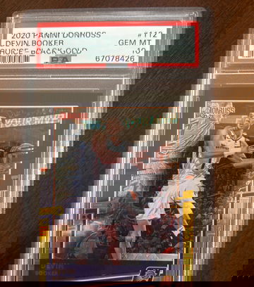 2020 Panini Donruss Choice Black Gold #112 Devin Booker PSA 10 Gem Mint