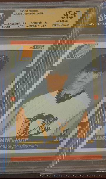 1990-91Score Canadian #428 JAROMIR JAGR ROOKIE~BGS 9.5 Gem Mint!!